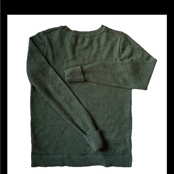 Pink Clover Sweater Women's Small Green Brown Knit Button Fall Pull Over Forest - Picture 2 of 7